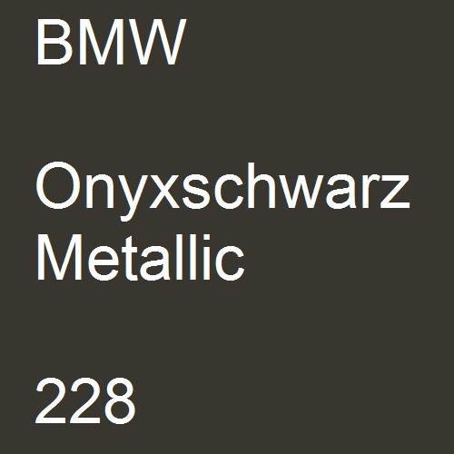 BMW, Onyxschwarz Metallic, 228.